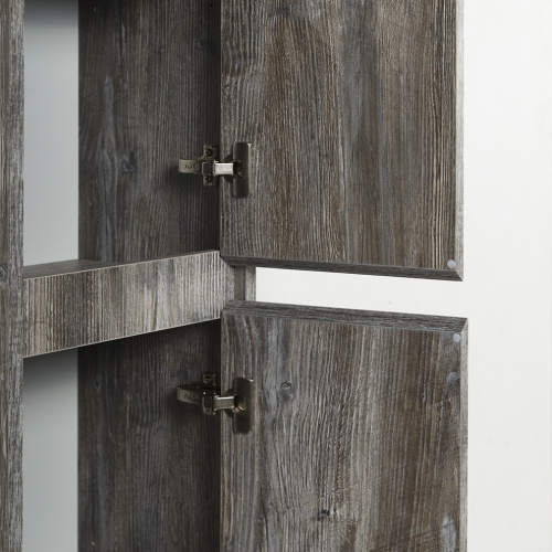 Шкаф-пенал BelBagno Kraft KRAFT-1600-2A-SC-PP-R 33х30х160 подвесной цвет коричневый - фото 5