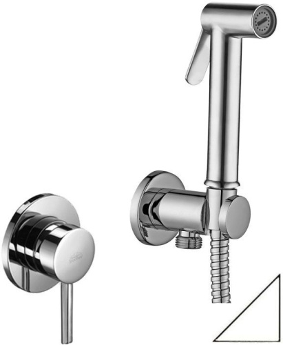 Гигиенический душ со смесителемPaffoni KITDUP110BO встраиваемый в стену белый