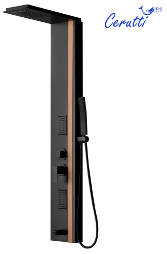 Душевая панель Cerutti SPA CT10400 прямоугольная настенная - фото 4