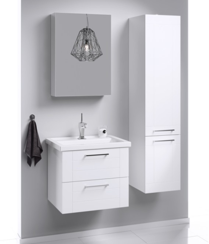 Шкаф-пенал Aqwella Y MAN0535 35х32х152 подвесной цвет белый - фото 2