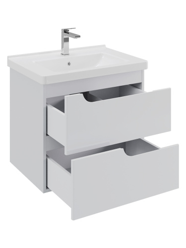 Тумба с раковиной Orange TOPLINE-Milano TP-M65-02+RA 65х46х61 цвет белый - фото 4