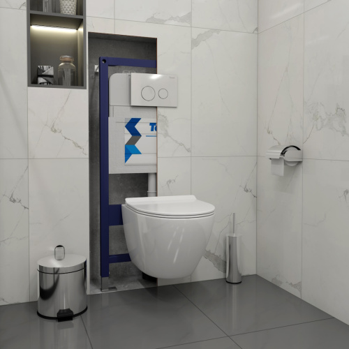 Клавиша смыва механическая Teymi Lina T70102CH цвет хром - фото 3