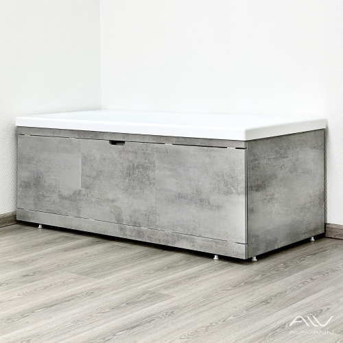 Экран под ванну Alavann Rita 70 см ALV0767002 торцевой МДФ серый - фото 4