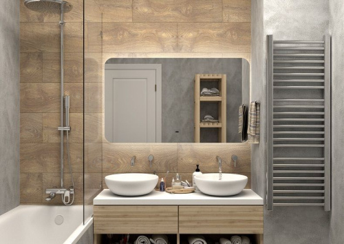 Зеркало в ванную Art&Max RAVENNA AM-Rav-1200-700-DS-F 120х70