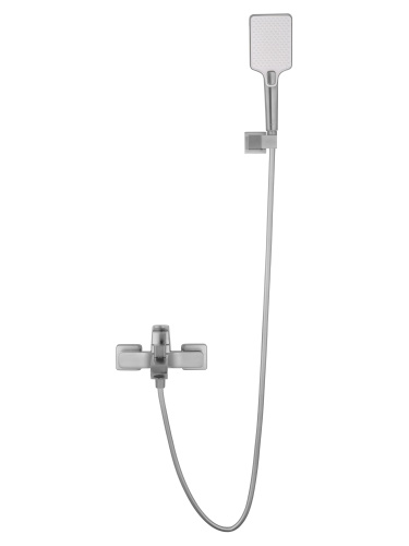 Смеситель для ванны и душа Wonzon & Woghand FLEX WW-88037072-BN настенный никель - фото 3
