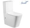Унитаз напольный с бачком Cerutti SPA CT10314 белый с сиденьем микролифт безободковый каскадный смыв