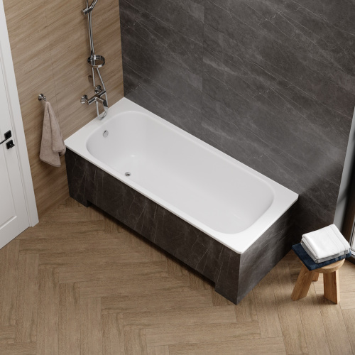 Ванна стальная Teymi Lina T100101 170х70 пристенная прямоугольная с ножками - фото 4