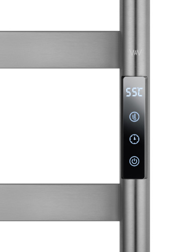 Полотенцесушитель Wonzon & Woghand Bremen WW-A207-GM 48х180 электрический графит - фото 4