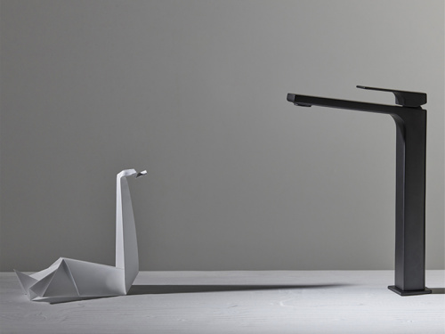 Смеситель Fima Carlo Frattini F3381/HNS на столешницу черный матовый