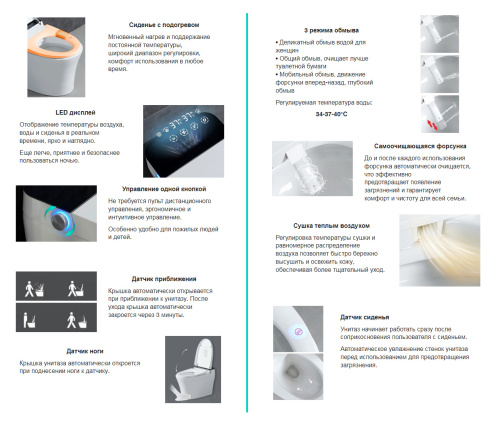 Унитаз приставной Abber Bequem AC1117S белый с сиденьем микролифт импульсный смыв - фото 2