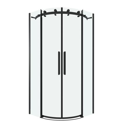 Душевой уголок Grossman Classic 301.K33.04.1010.21.00 100х100 стекло прозрачное профиль черный матовый без поддона