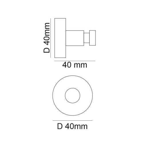 Крючок Webert Rimini RI510401010 - фото 3