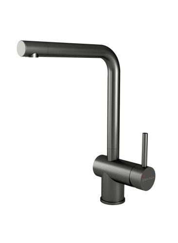 Смеситель для кухни Paulmark SPRING Sp212067-GM на раковину воронёная сталь