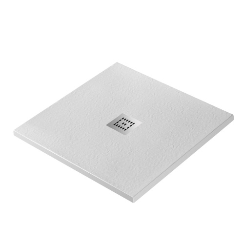 Душевой поддон BelBagno UNO TRAY-MR-UNO-A-90-35-W-CR 90х90 искусственный мрамор белый - фото 2