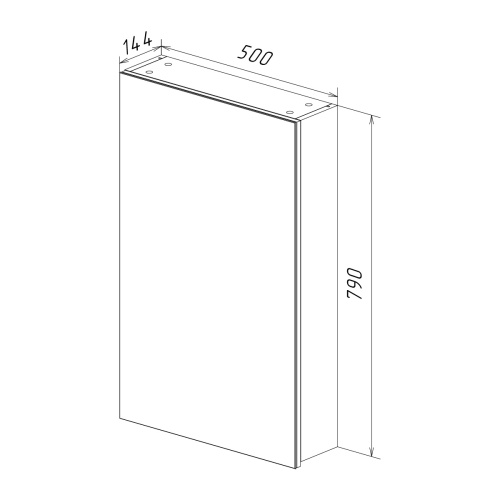 Зеркало-шкаф LeMark Universal LM50ZS-U 50х14х79 подвесной - фото 5