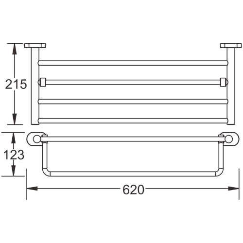 Полка в ванную комнату BELZ B90024 - фото 3