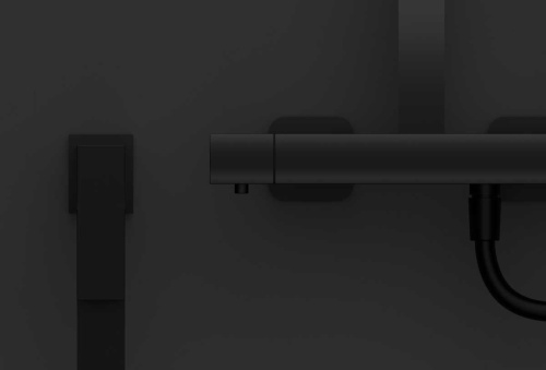 Душевая стойка Vincea Next VSFS-1N0TMB настенная цвет черный с термостатом - фото 3