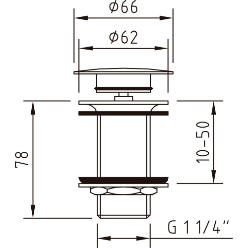 Донный клапан Clever VELA 97395 - фото 2