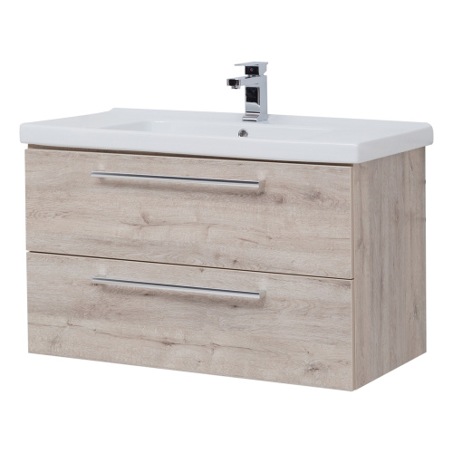 Тумба под раковину Dreja Gio 77.0106D 96х55х46 подвесная цвет дуб кантри - фото 2