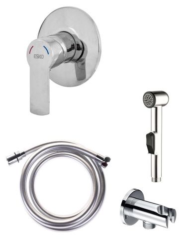 Гигиенический душ со смесителем Esko SHS4in1 хром - фото 2