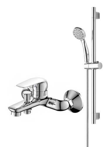 Душевой гарнитур со смесителем Orange Iris M41-611cr настенный  хром - фото 2