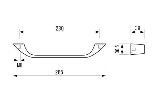 Ручки для чугунных ванн Vinsent Veron VH0012CH - фото 2