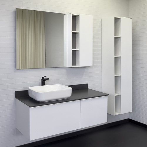 Тумба с раковиной Comforty Милан 00-00013784СF 120х52х55 подвесная цвет белый - фото 4