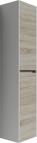 Шкаф-пенал Sancos Smart PSM35E 35х30х160 подвесной цвет дуб бардолино/белый - фото 2