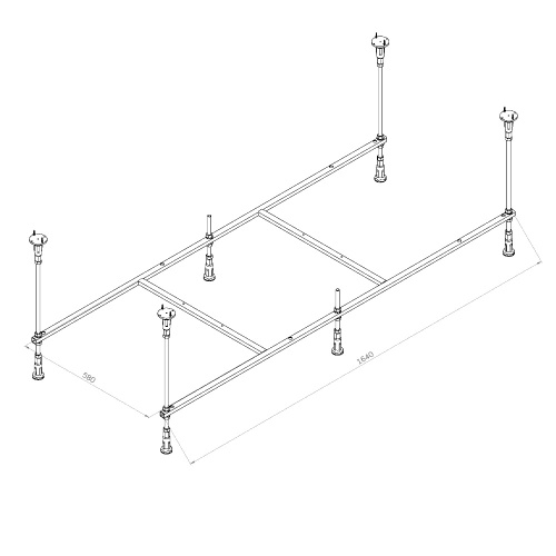 Каркас для ванны Am.Pm X-Joy W94A-170-070W-R - фото 2