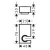 Держатель для душа Hansgrohe 28387670 черный
