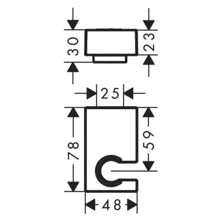 Держатель для душа Hansgrohe 28387670 черный
