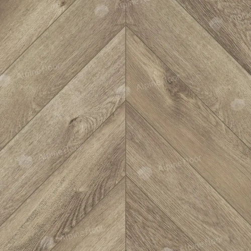 SPC ламинат Alpine Floor Chervon Alpine ECO 18-3 MC Дуб Натуральный Отбеленный Chevron толщина 0.5 см 43 класс 600х127 - фото 5