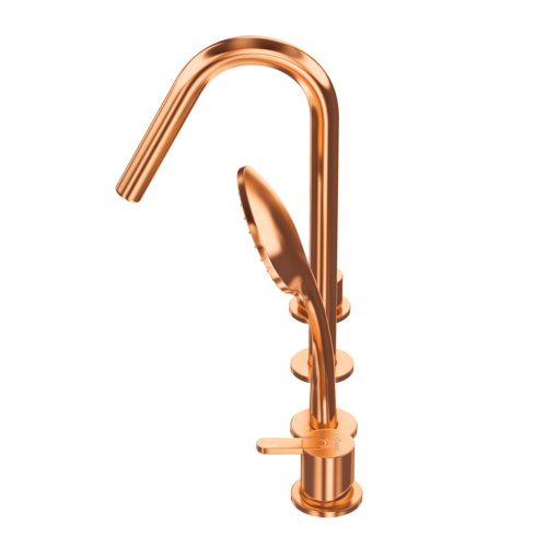 Смеситель Cezares LEAF LEAF-BVDM4-SS на борт ванны бронза - фото 4