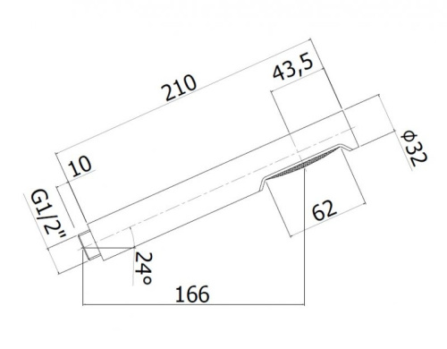 Душевая лейка Cezares CZR CZR-B-D1F-ST округлая - фото 2