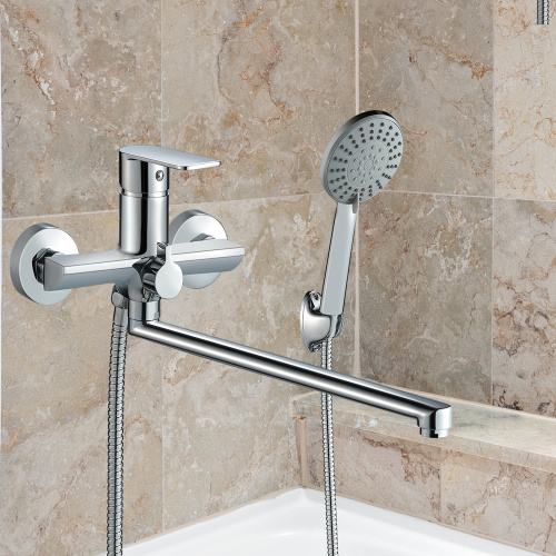 Смеситель для ванны WesnaArt Ray RAY11-320 настенный хром - фото 3