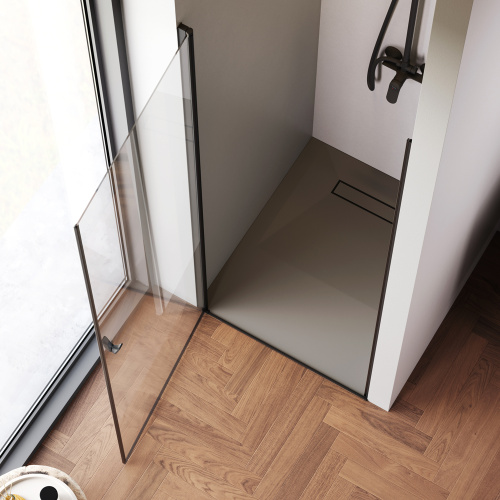 Душевая дверь Am.Pm Sunny W87G-80-1P-BT 80х190 стекло прозрачное профиль черный матовый - фото 4