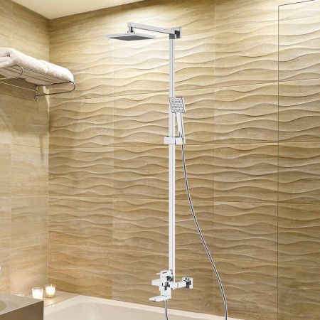 Душевая стойка WesnaArt Kristal KRI22-314 настенная цвет хром