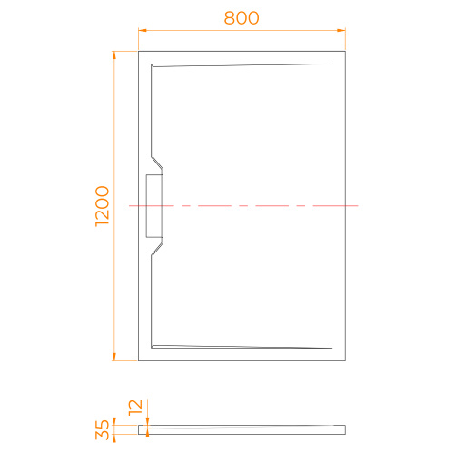 Душевой поддон RGW STE 52342812-15 120х80 искусственный камень белый мрамор без ножек - фото 4