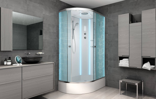 Душевая кабина AvaCan EM3012RLED 120х90 асимметричная с крышей ориентация правая - фото 3