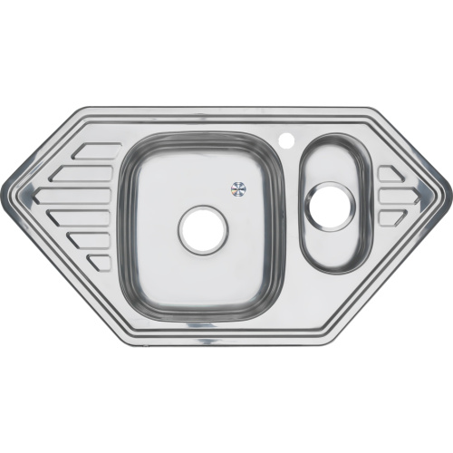 Кухонная мойка Melana 222 C t (*7) 95х50 цвет хром - фото 2