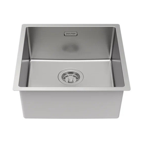 Кухонная мойка Paulmark LASSAN 44 UNI LA44-BS 40х40 цвет брашированная нержавеющая сталь поверхность матовая - фото 2