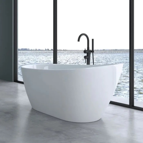 Ванна акриловая Cerutti SPA CT9127 170х75 отдельностоящая овальная с ножками - фото 2