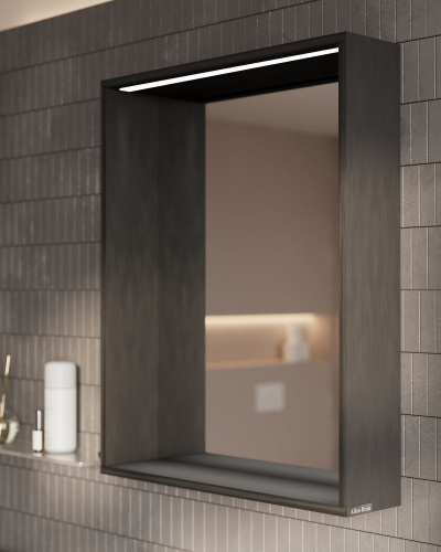 Зеркало в ванную Allen Brau Reality 1.32020.BB 100х75 цвет черный - фото 5