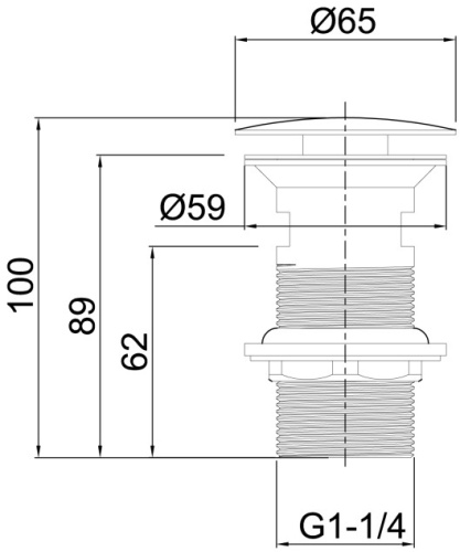 Донный клапан для раковины Allen Brau Priority 5.31024-MG - фото 2