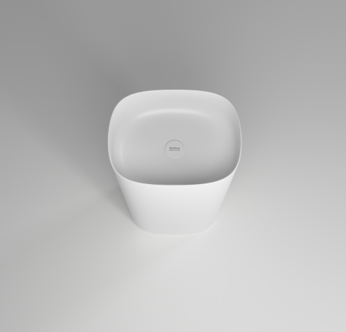 Раковина из искусственного камня Plumberia Selection Ronnie RONNIE SOFT BO 48х38 напольная цвет белый матовый - фото 3