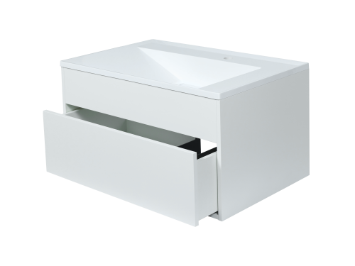 Тумба с раковиной Uperwood Lotus Premium 39340207460 80х50х44 цвет белый матовый - фото 5