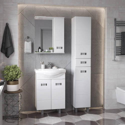 Зеркало-шкаф Onika Балтика 205816 58х16х71 подвесной цвет белый - фото 4