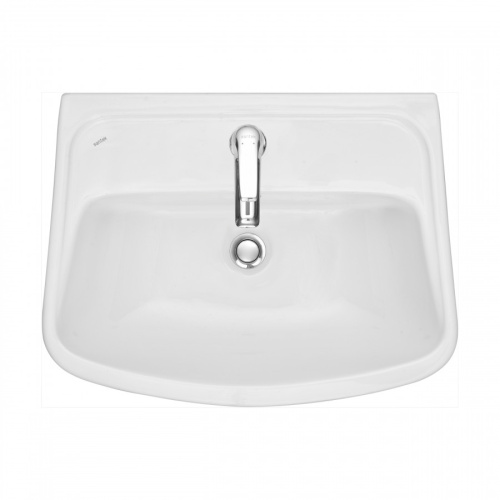 Раковина из сантехнического фарфора Santek Лонги 1WH501755 42х55 подвесная цвет белый 1 отверстие под смеситель - фото 3