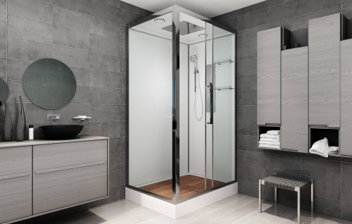 Душевая кабина AvaCan Z120 120х90 прямоугольная с крышей ориентация универсальная - фото 2