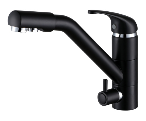 Смеситель для кухни Paulmark HESSEN He213017-401 на раковину антрацит